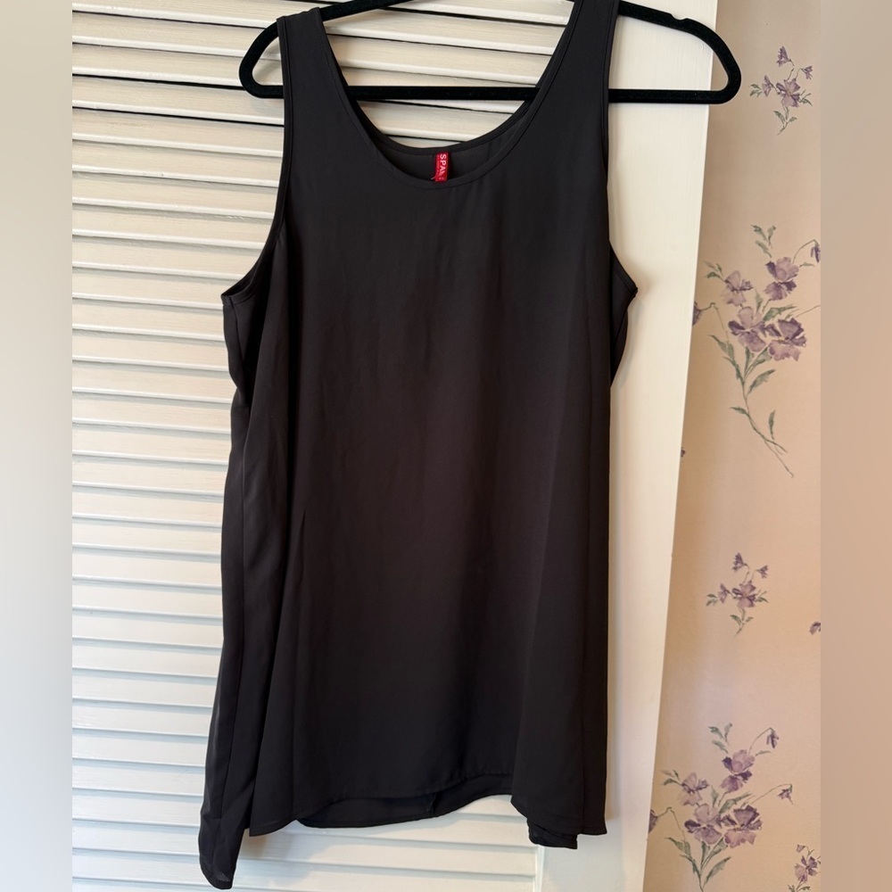 Spanx Black Perfect Length Tank in Size Large